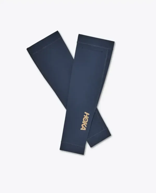 HOKA Race Day Arm Sleeve Varsity Navy Gold